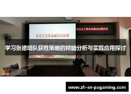 学习张德培队获胜策略的精髓分析与实践应用探讨